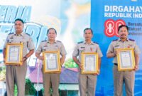 PENGHARGAAN-Kepala Kantor Wilayah Badan Pertanahan Nasional Provinsi Kepulauan Riau, Nurus Sholichin, A.Ptnh., M.M bersama jajaran menerima apresiasi & penghargaan dari Kapolda Kepulauan Riau, Irjen. Pol. Asep Safrudin, S.I.K., M.H. (Foto Ist).