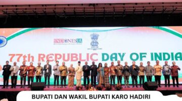 Bupati dan Wakil Bupati Karo Hadiri Jamuan Makan Malam Peringatan Hari Republik India ke-77