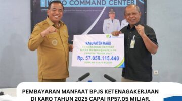 Bupati Karo Terima Audiensi Kepala Kantor BPJS Ketenagakerjaan Medan