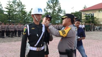 Kapolres dan Bupati Gayo Lues Pimpin Apel Gelar Pasukan Operasi Ketupat Seulawah 2026