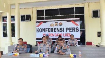 Polres Gayo Lues Gelar Konferensi Pers Laka Lantas Maut di Desa Raklunung